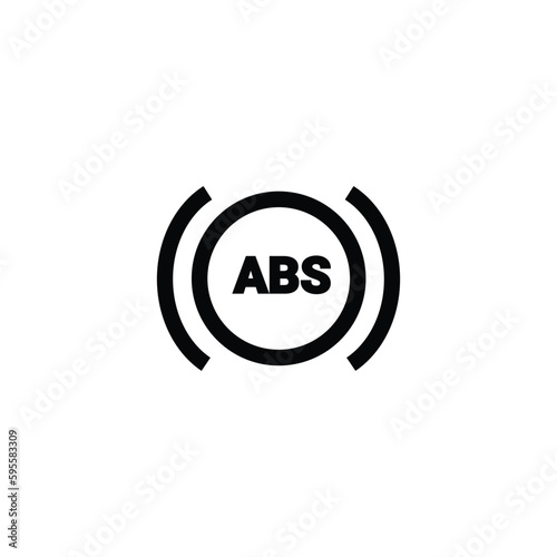 abs indicator icon sign symbol vector illustration