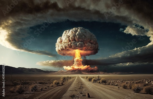 Effects of a global nuclear warhead detonation on Earth Generative AI