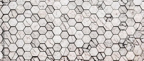 Hexagon concept design abstract technology background, generative ai.