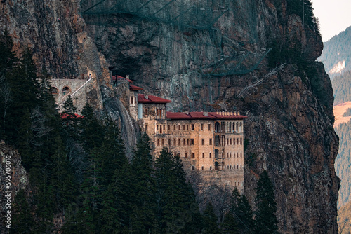 Sumela Monastery (Turkish: Sümela Manastırı) is a Greek Orthodox monastery, in the Maçka district of Trabzon Province in modern Turkey.