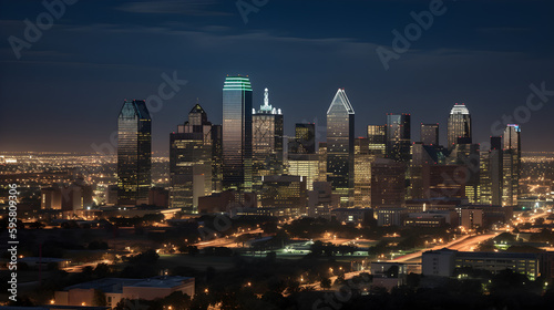 Blue Hour Shot Captures Dazzling City Skyline with Iconic Landmarks and Diverse Culture.