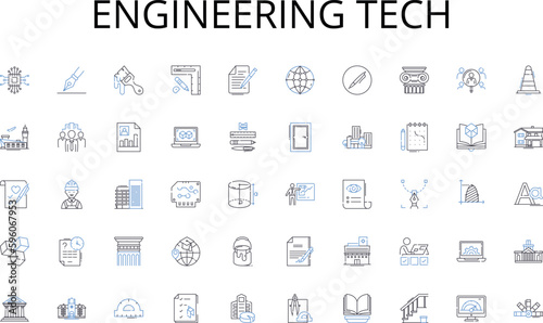 Engineering tech line icons collection. Intrusive, Meddlesome, Nosy, Prying, Interfering, Snooping, Gossipy vector and linear illustration. Pushy,Nosy-parker,Busy outline signs set