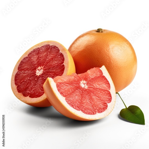 Grapefruit fruit isolated on white background.
