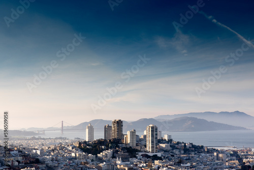 San Francisco sky and city view