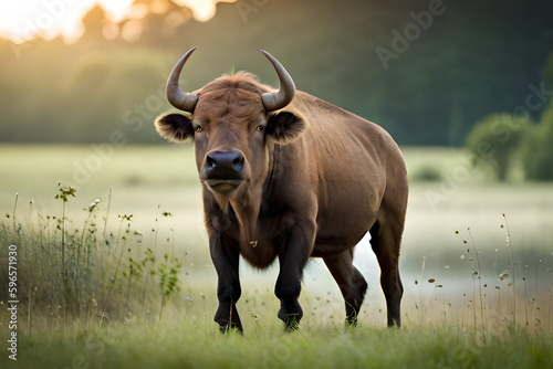 buffalo in the grass