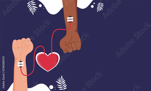 world blood donor day illustration vector