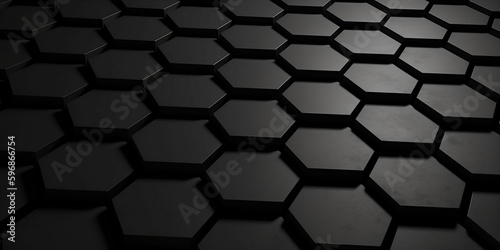 Full Frame Of Abstract Pattern, black cells, polygons 