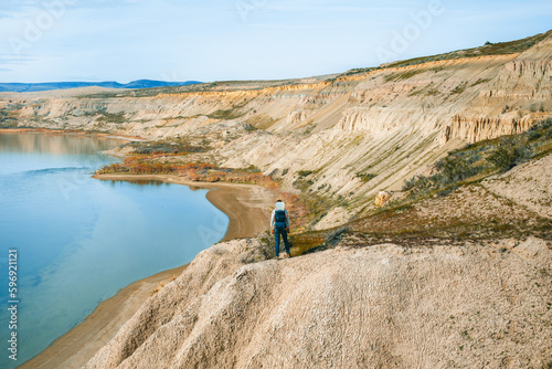 White bluff cliffs on Columbia River