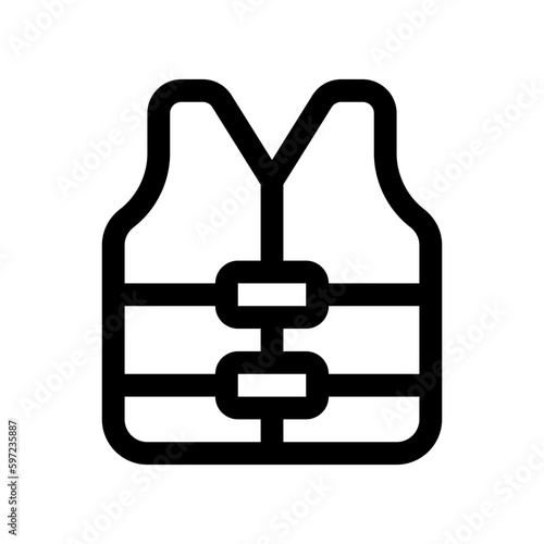 Editable lifejacket vector icon. Part of a big icon set family. Perfect for web and app interfaces, presentations, infographics, etc