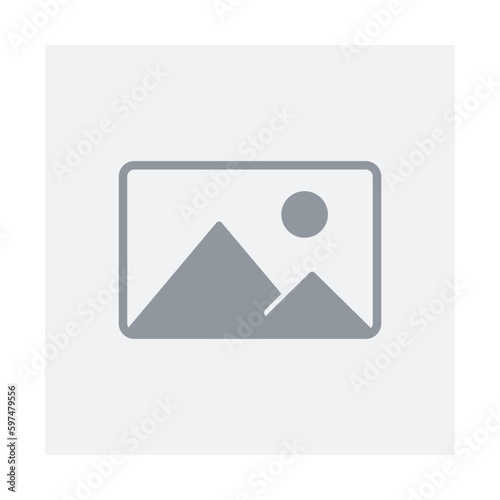 Flat picture placeholder symbol for the app, website, or user interface design. No photo thumbnail graphic element. No found or available image in the gallery or album. Vector illustration