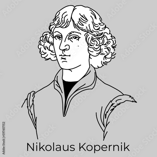 Nicolaus Copernicus was a Polish and German astronomer, mathematician, mechanic, economist, and Renaissance canonist. Vector