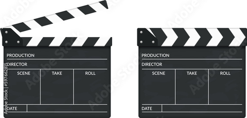 Open and closed clapper boards
