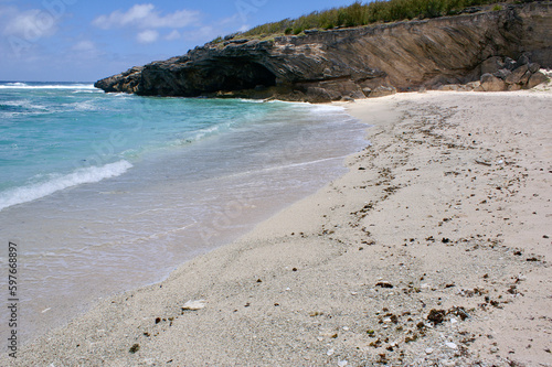 Paysage de l'île Rodrigues (Archipel des Mascareignes) dans l'océan Indien, surnommée « la Cendrillon des Mascareignes »