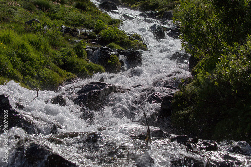 View of mountain river in Jovencan