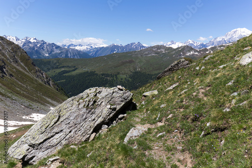 View of mountain landscape in Jovencan