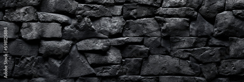 Rock, Old, Gray, Black, Small elements, Nature, Background, Texture, Generative AI