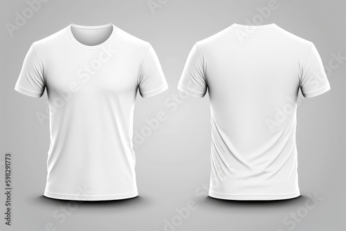 t shirt template, front and back, generative AI