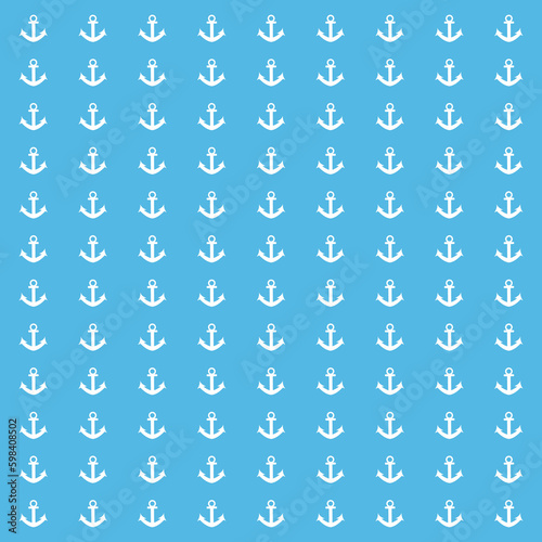 Blue premium background with white anchors