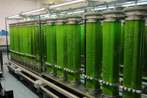 Tubular Algae Bioreactors Fixing CO2 To Produce Biofuel