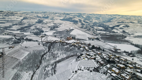 Grinzane Cavour Castle and the Snow