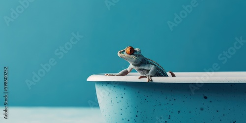 gekko bathtub with generative ai