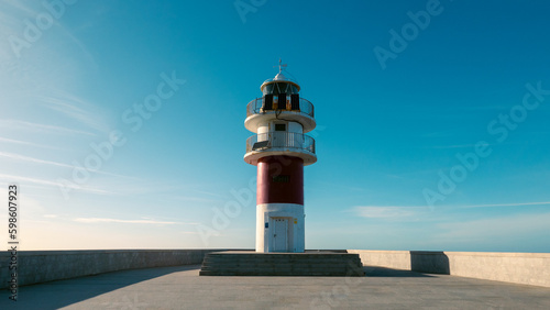 Cariño, Galicia, Spain - April 2, 2023: Cabo Ortegal lighthouse