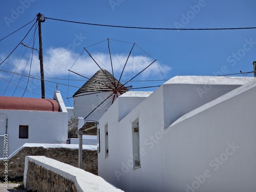 Photographic beautiful Mykonian windmills