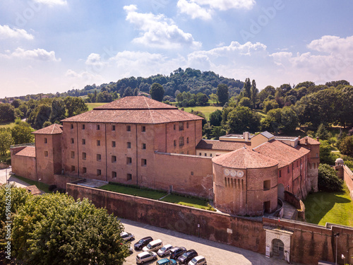 View of Saluzzo, Cuneo, Piedmont, Italy