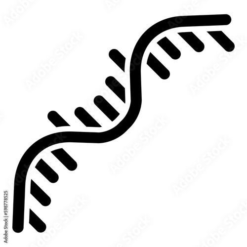 RNA black icon. Suitable for website, content design, poster, banner, or video editing needs