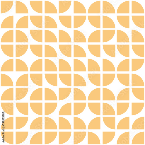 Seamless pattern with beige geometric shapes