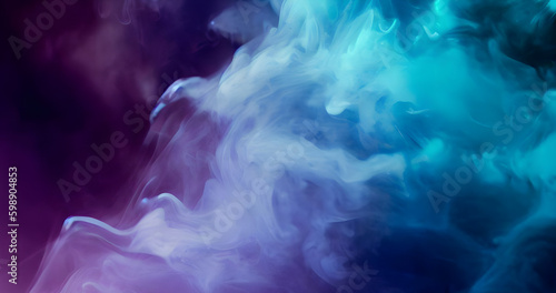 abstract black blue smoke background