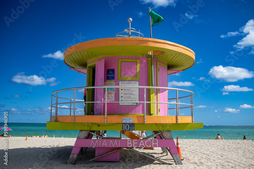 lifeguard tower on the beach