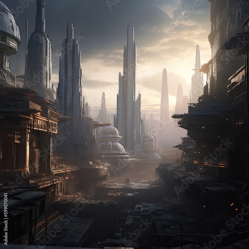 Coruscant City, Concept Artwork, 4K