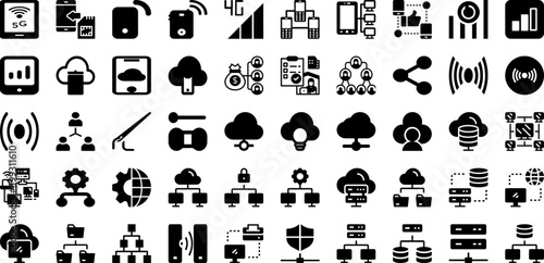 Work Icon Set Isolated Silhouette Solid Icons With Work, Line, People, Vector, Icon, Teamwork, Business Infographic Simple Vector Illustration