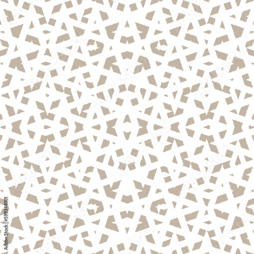 Seamless geometric ornamental vector pattern. Abstract beige background Seamless abstract pattern background with a variety of colored circles.