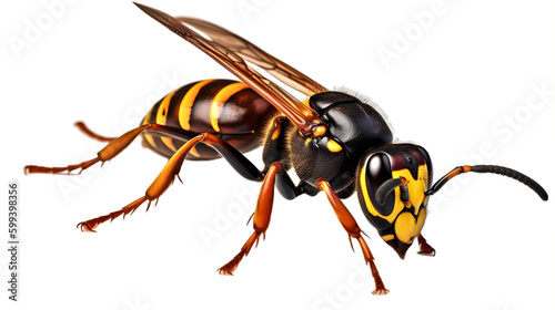 hornet isolated transparent background png Generative AI