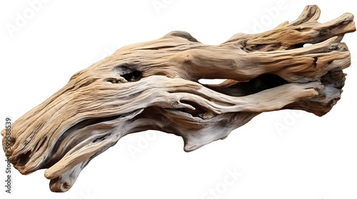 流木の美しさを表現したアートワーク(切り抜き) No.024 | Artwork (clipping) expressing the beauty of driftwood Generative AI