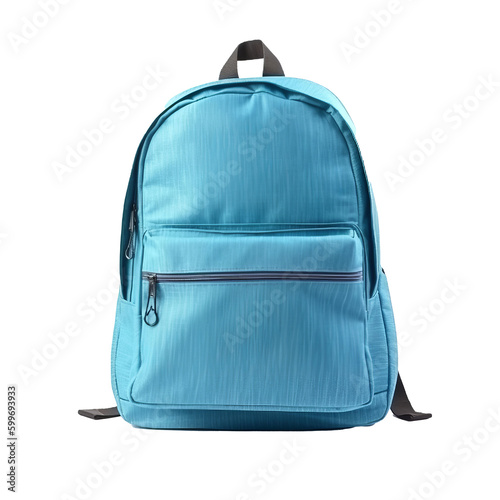 School backpack isolated. Illustration AI Generative.