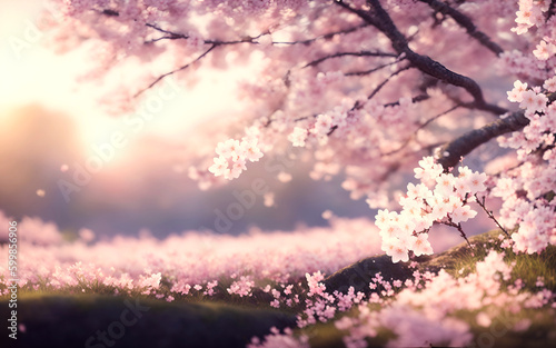 cherry blossom sakura flower tree, Generative AI