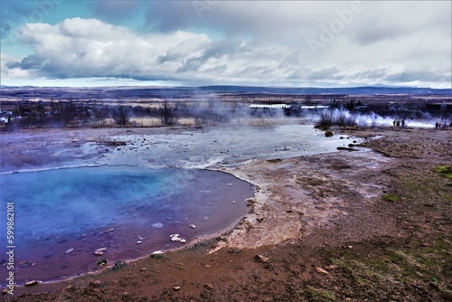 Geysir, źródła geotermalne, Islandia, Złoty krąg