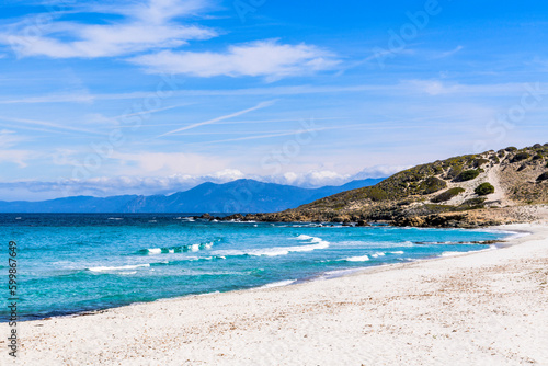 Ghignu Beach in the Agriates Desert, Corsica