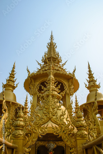 Outside views from Golden Temple in Chiang Rai