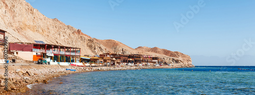 Sea coast in Dahab near Blue Hole diving at the Red Sea, Sinai, Egypt