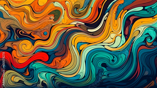 Abstract psychedelic colorful background