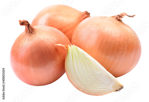 Fresh onion isolated