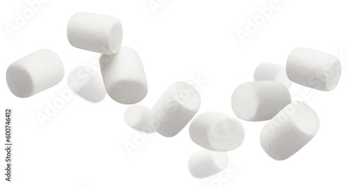 Flying marshmallows cut out