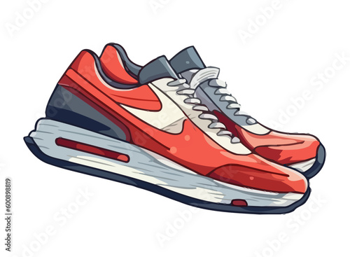 Modern sports shoe design vector