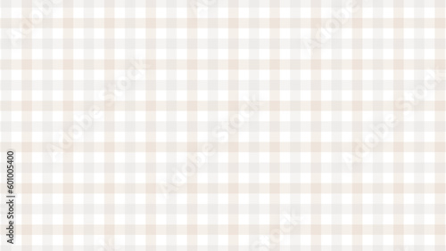 Light beige and grey plaid fabric texture as a background
