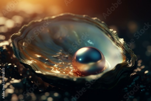 Sea pearl shell. Generate Ai