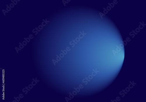Fondo de degradado azul y negro radial con luz a la derecha. Luz al final del túnel 